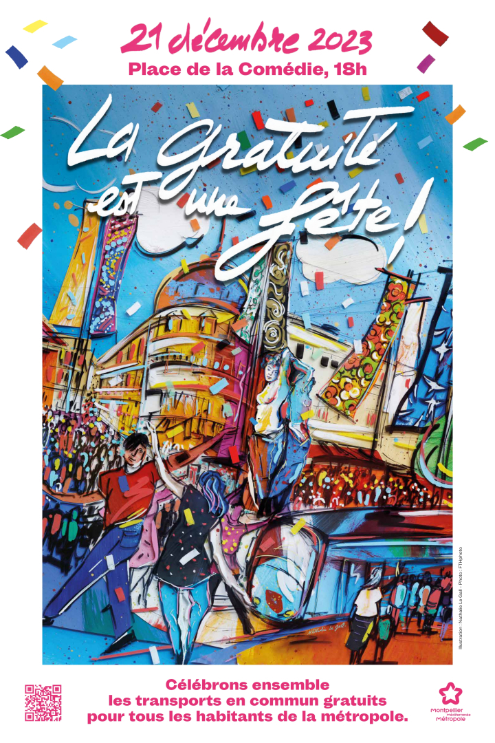 l'affiche de la fête de la gratuité 