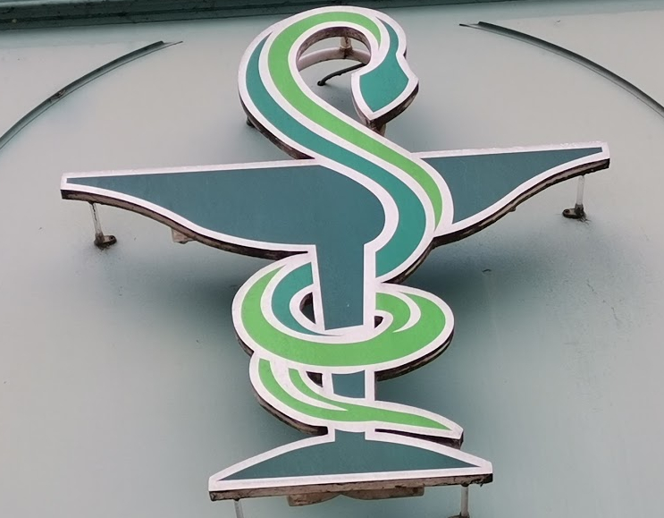 Caducée de pharmacie 