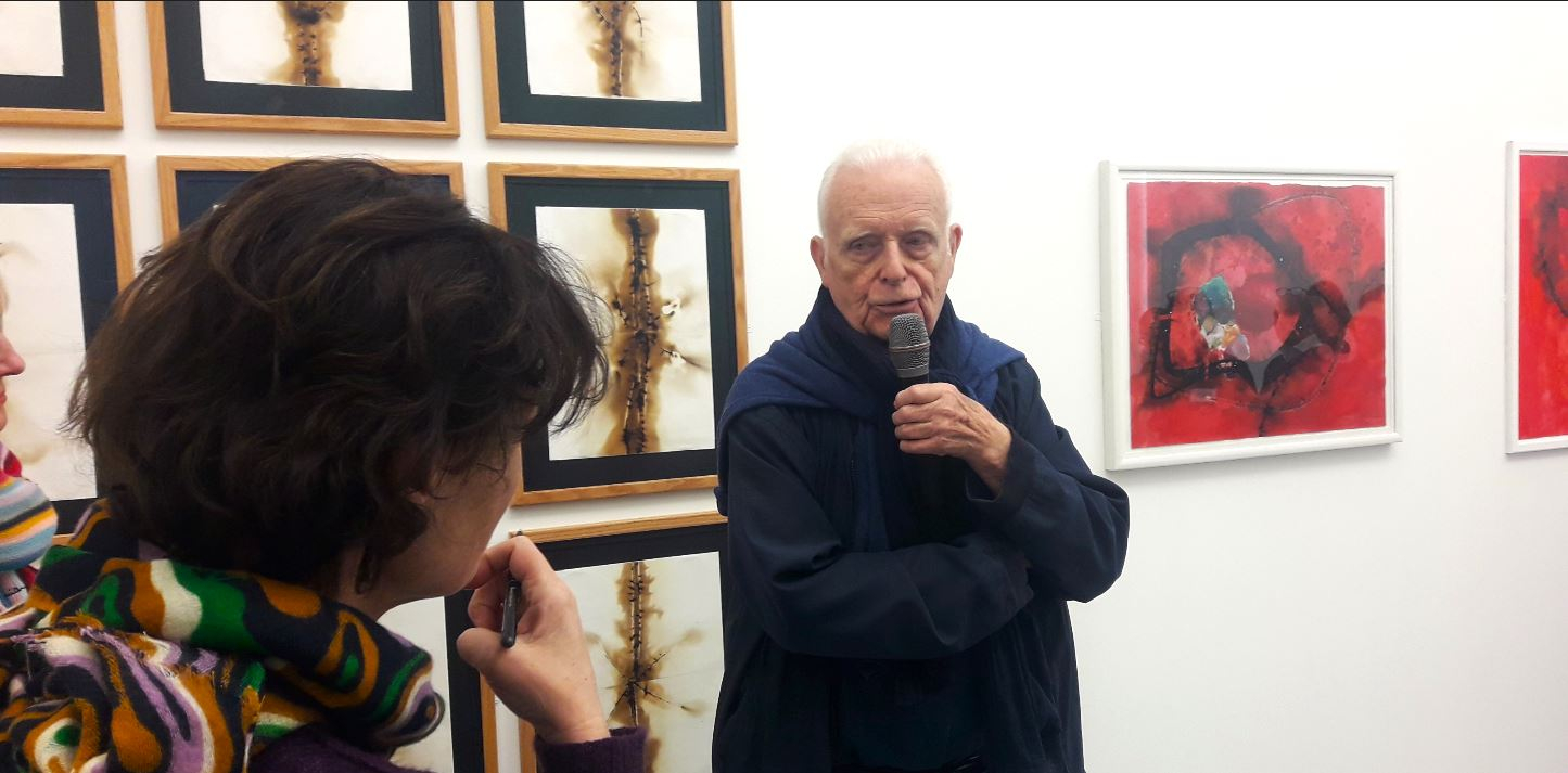 Christian Jaccard, dans les salles du musée Fabre