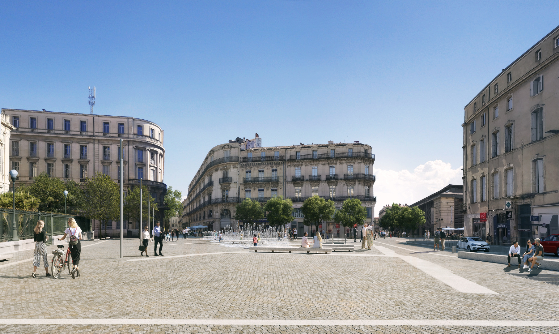 La place aura une autre fonction en surface