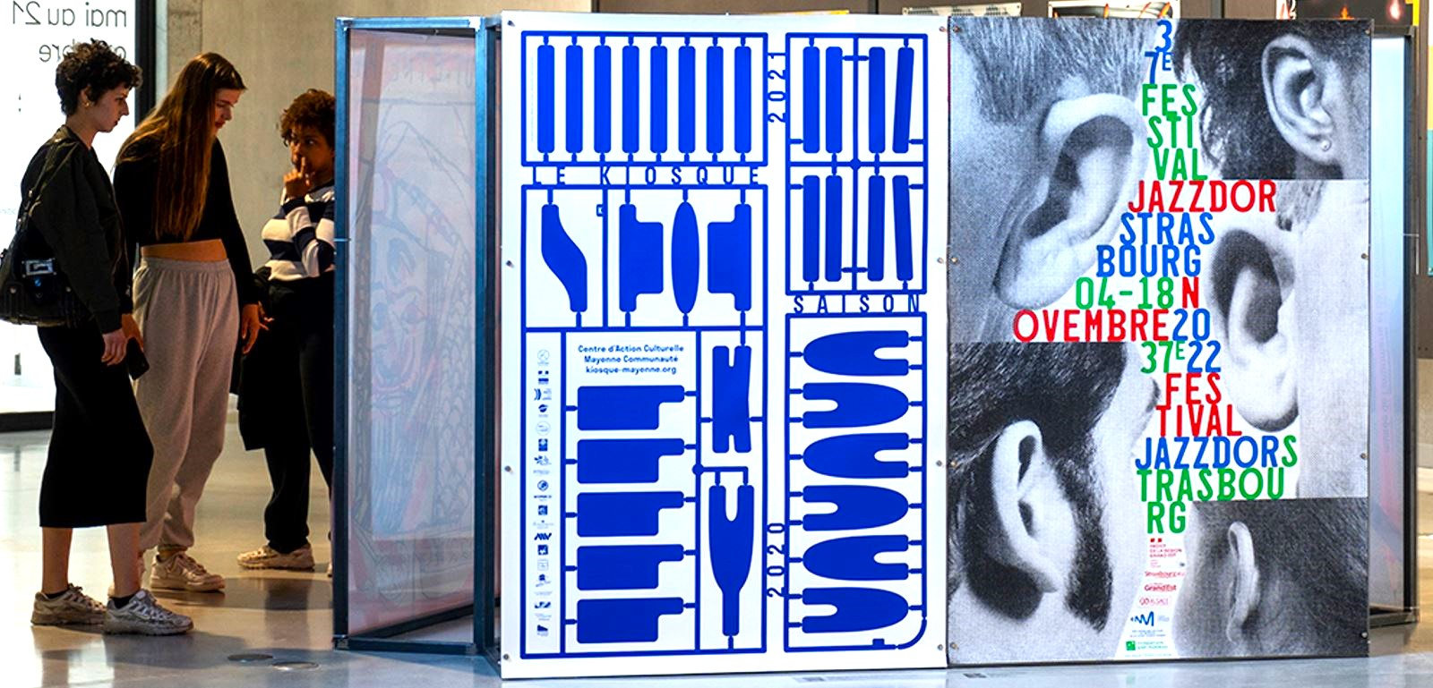 Exposition d'affiches de la collection du Signe, le centre national du graphisme de Chaumont