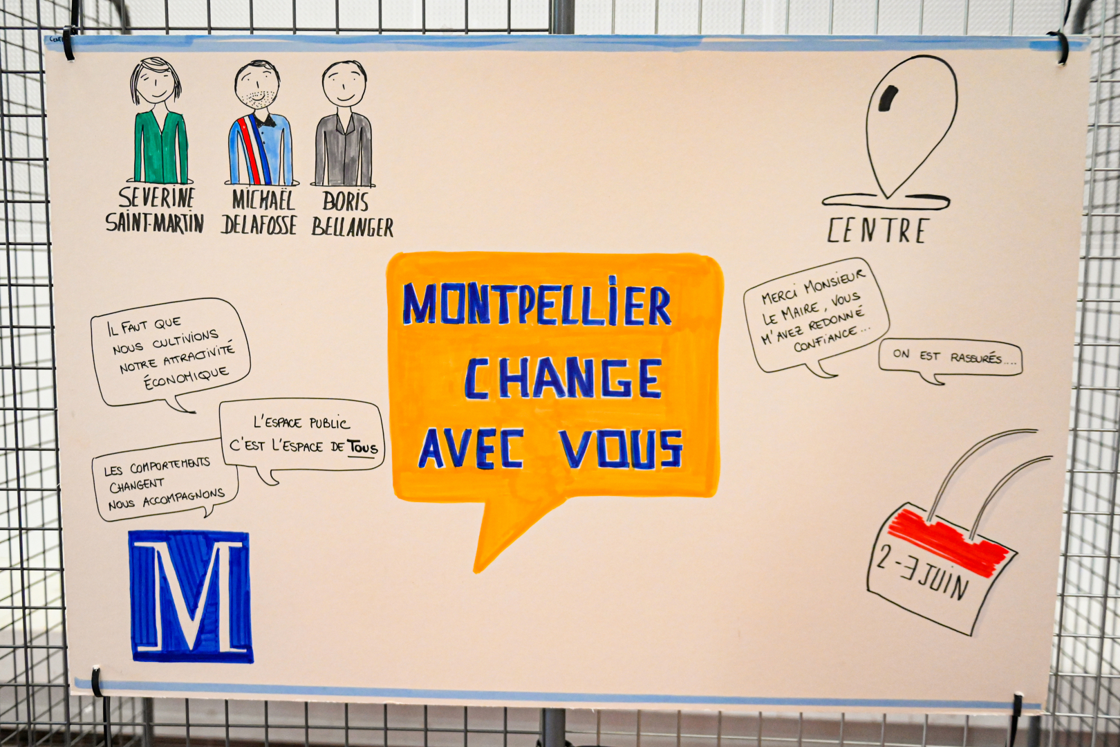 Montpellier change avec vous côté dessin