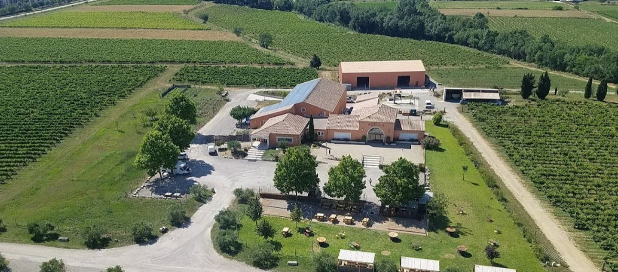 Vue aérienne du Domaine Massillan