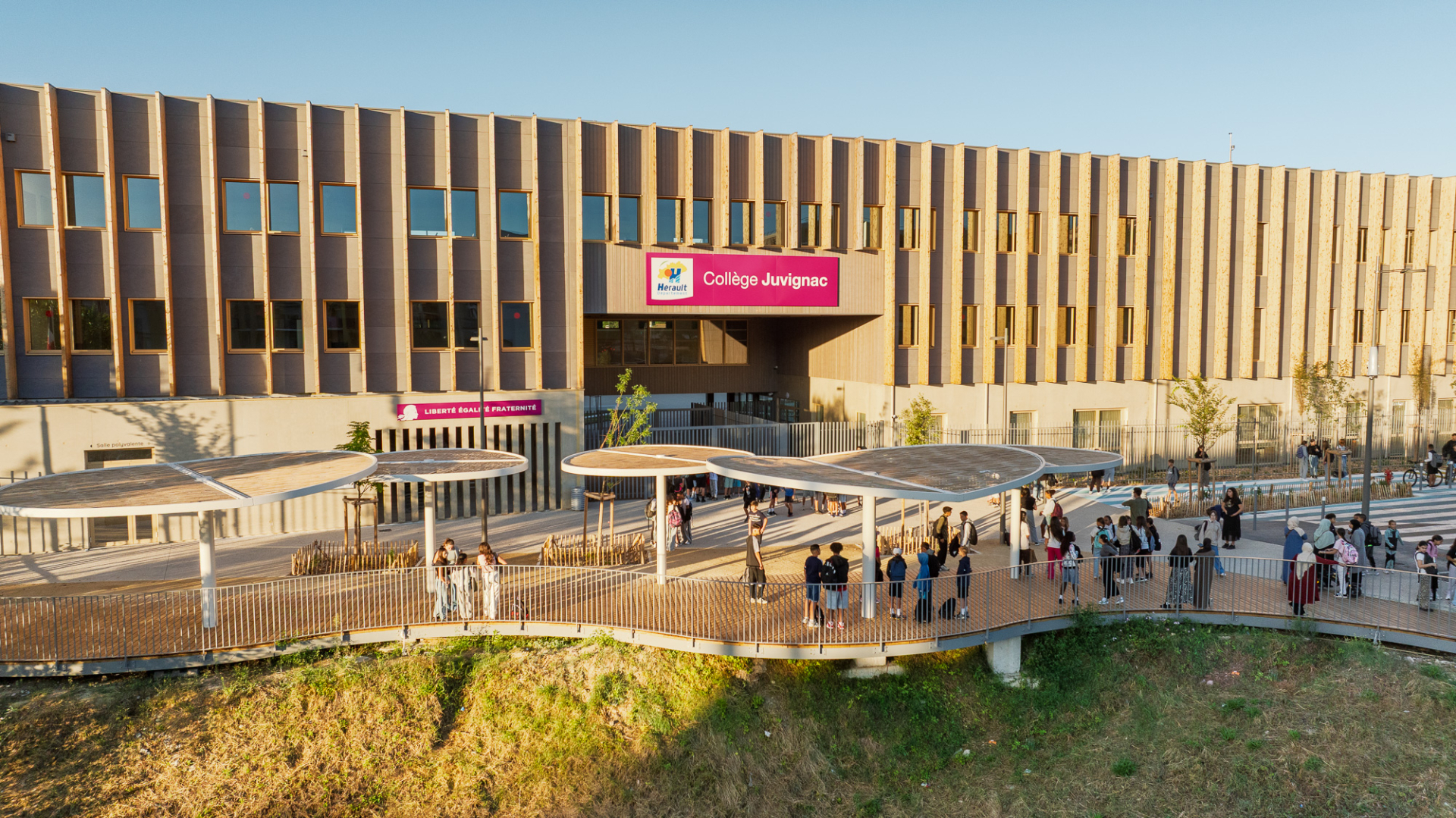 Collège vue drone