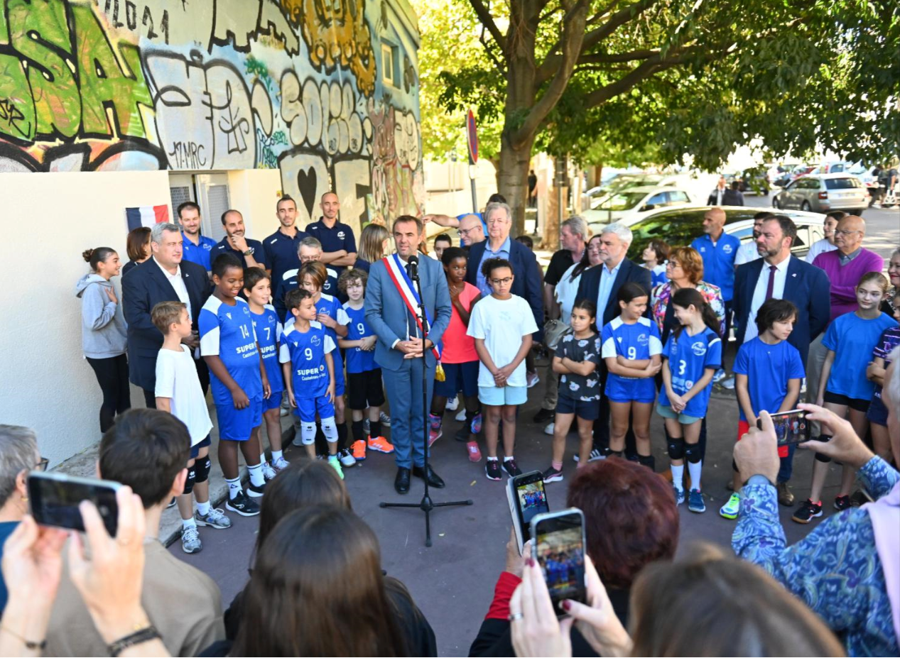 Le président de la FFVB a dit son plaisir de revenir dans le gymnase où il a découvert le volley