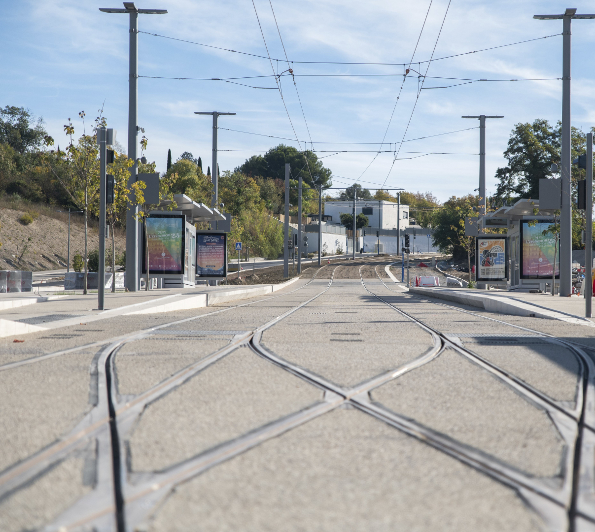 À l'ouest, le terminus "Grès de Montpellier"