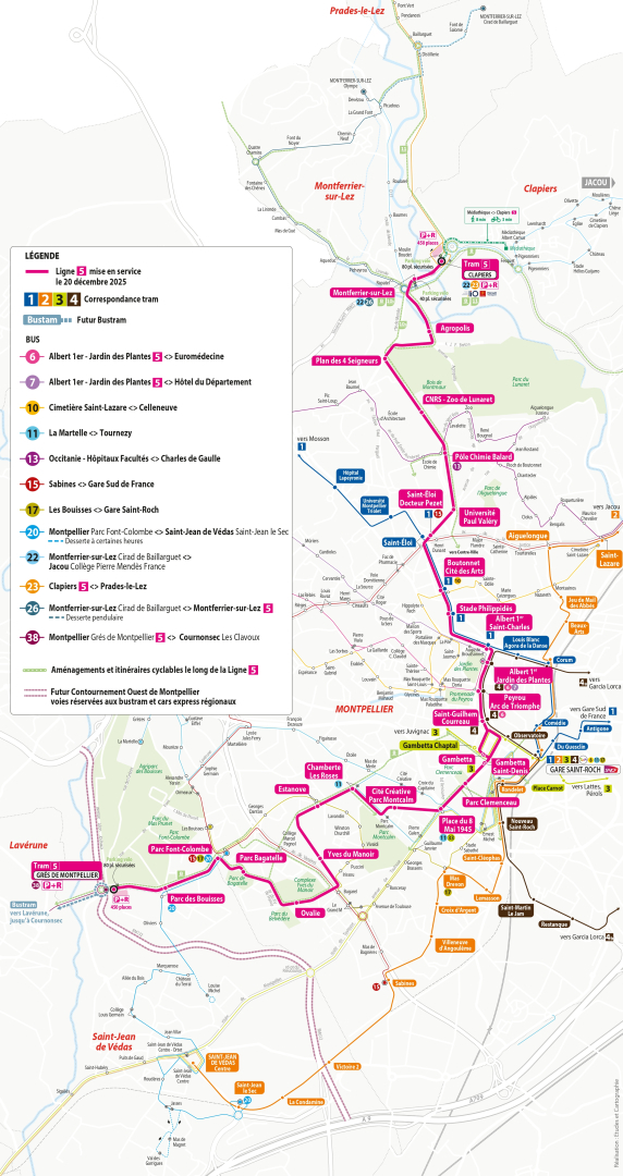 La ligne 5 et ses connexions