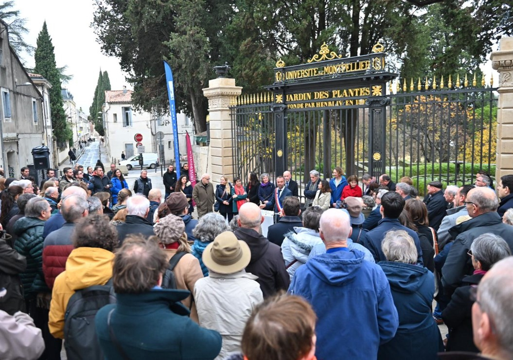 Ambiance inauguration du jardin