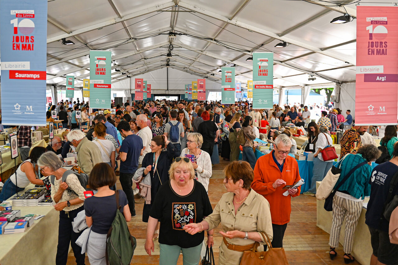 les stands de la comédie du livre 