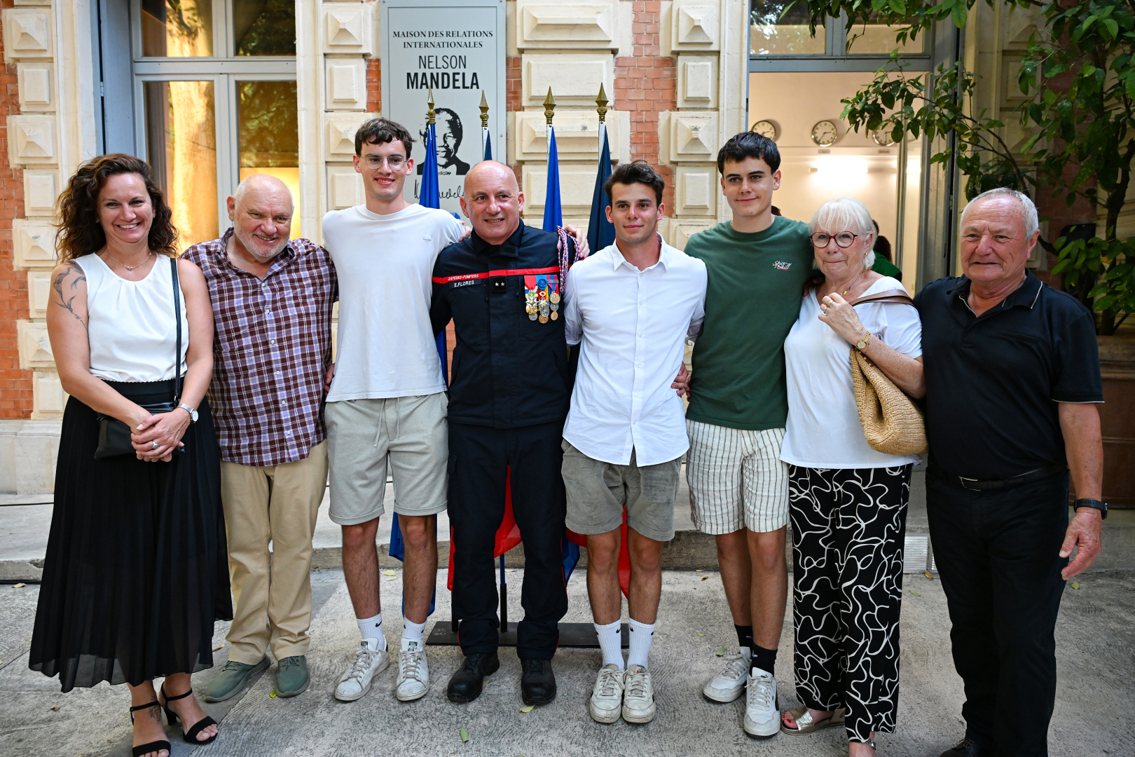 Éric Florès et sa famille