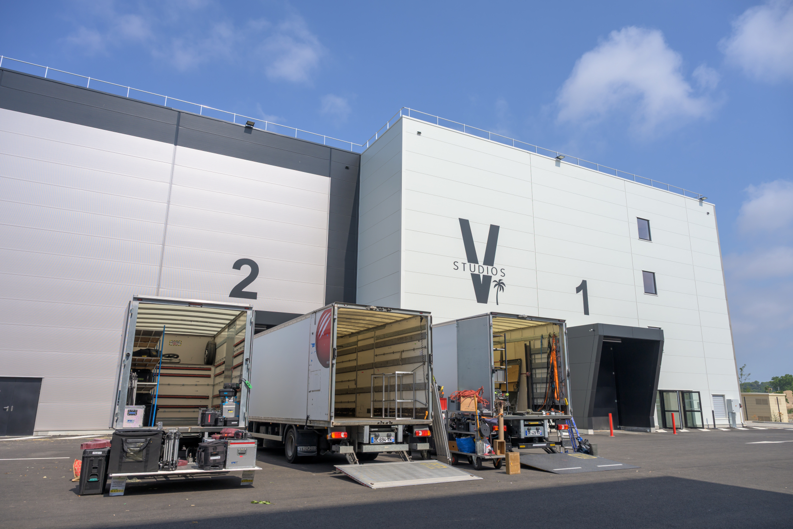 Vue extérieure des studios V