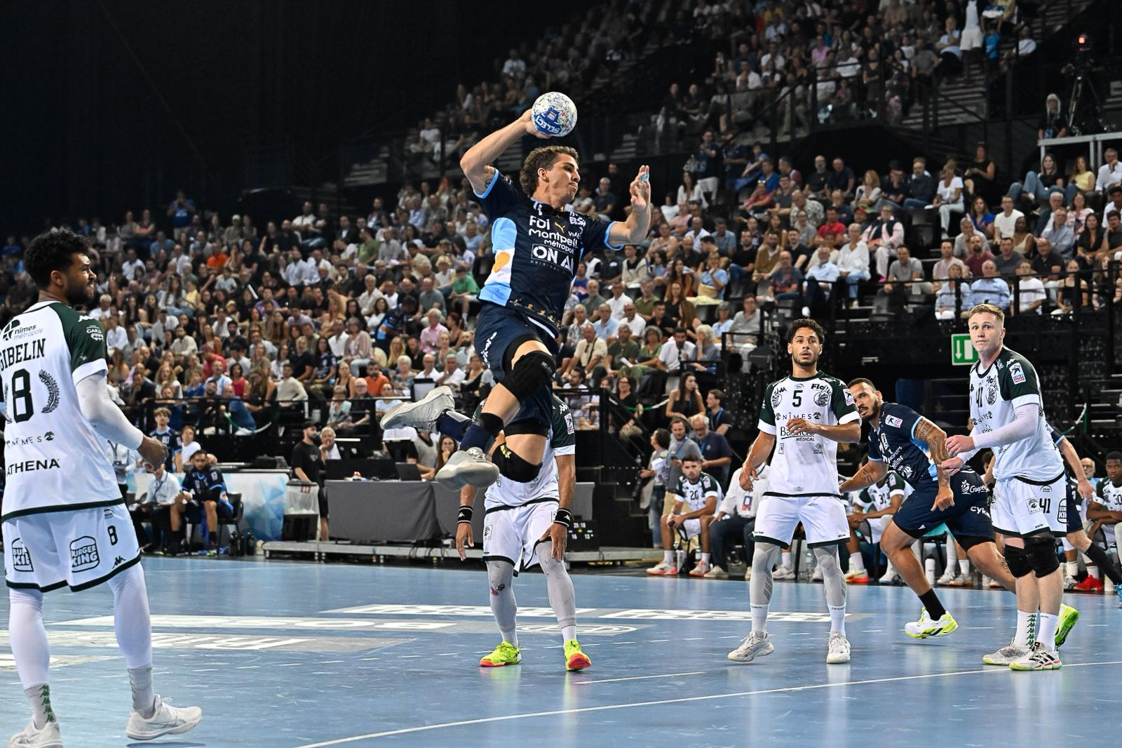 Le meneur argentin s'est donné à fond jusqu'à la dernière minute du derby MHB - USAM