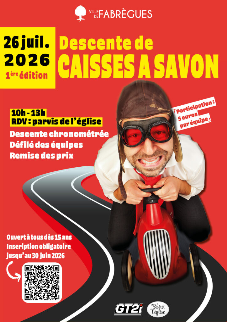 Affiche concours de Caisse à Savon à Fabrègues