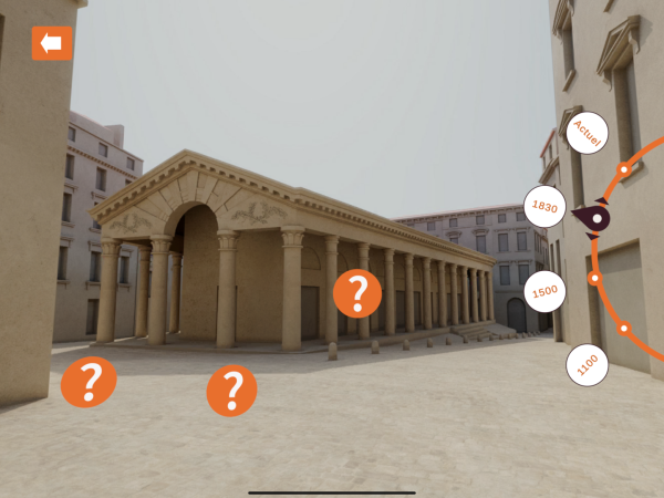 Vue 3D de la Halle aux colonnes