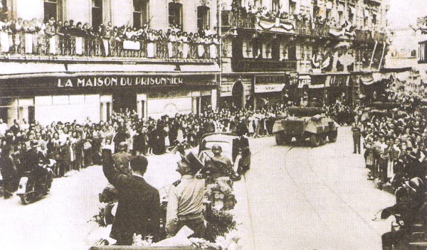 Entrée du maréchal de Lattre de Tassigny à Montpellier