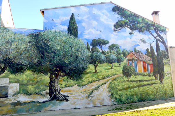 Fresque sur l'oléiculture