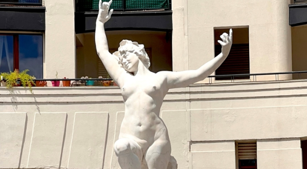 Haut de la statue restaurée